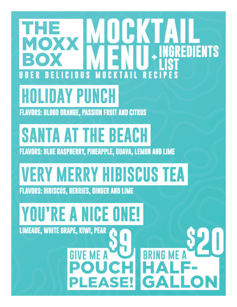 Holiday Mocktails by the Half Gallon